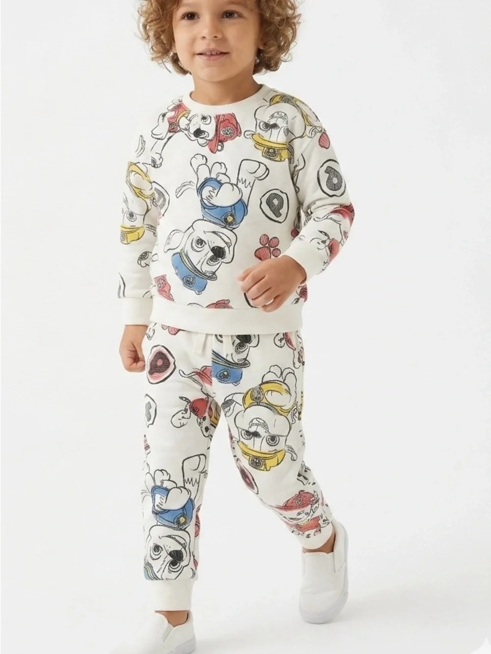 Nickelodeon Paw Patrol Sweatshirt Jogger Set 4T White